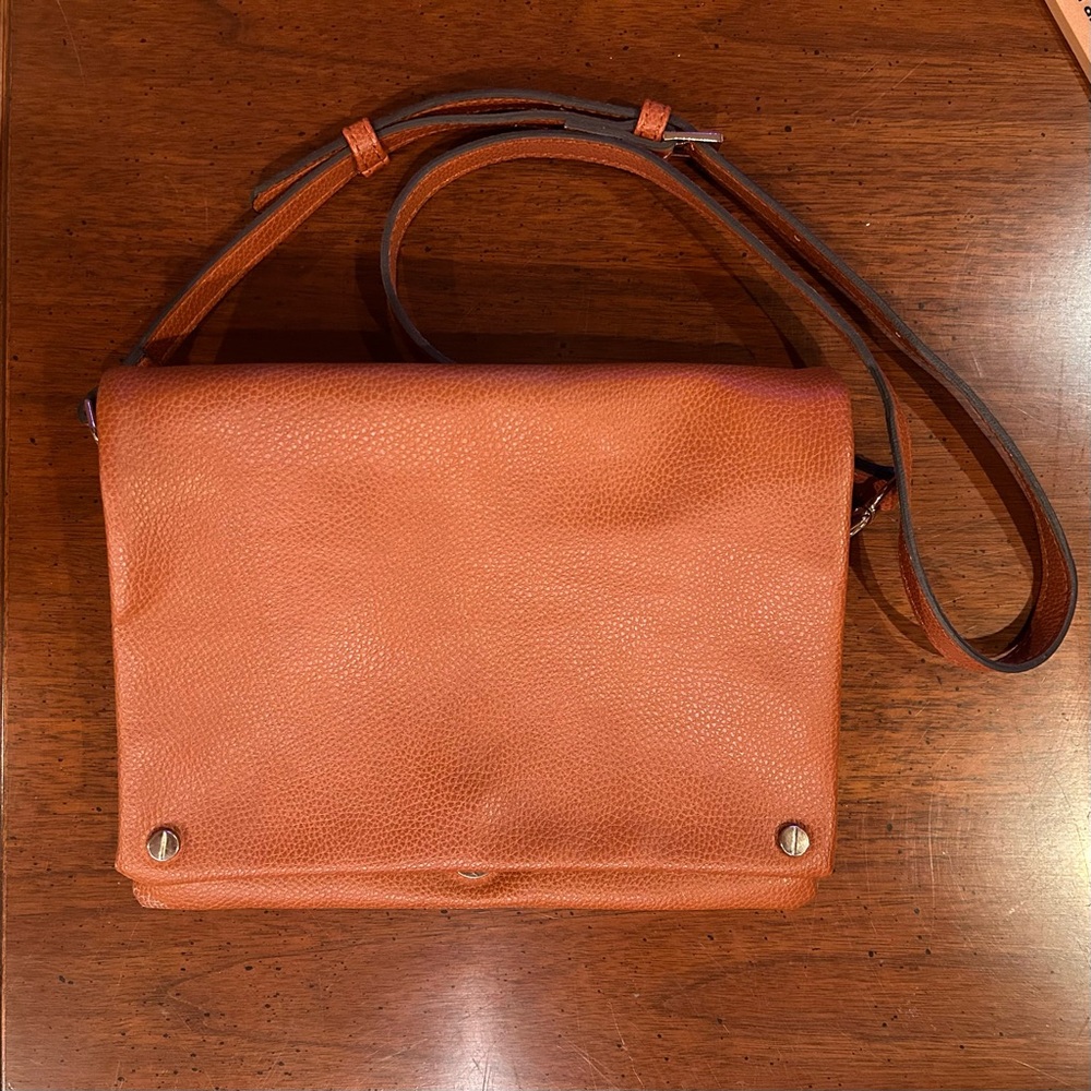 Street Level Brown Pebbled Vegan Crossbody
